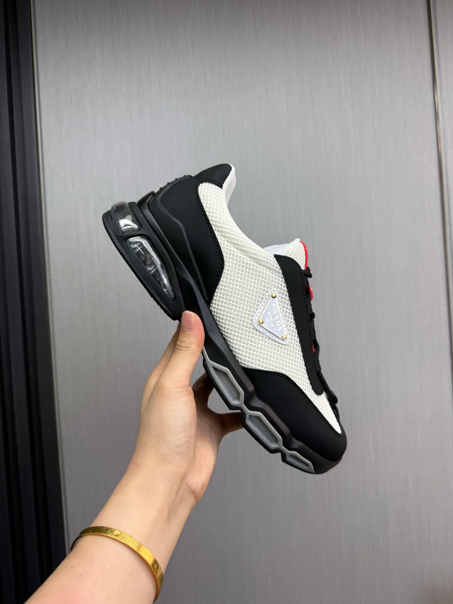 Men's shoes 💰660💰 [PRADA] Men's shoes are popular in the counter, high-quality shipments ✔️Official website synchronization, original imported cowhide with comfortable mesh + cowhide lining, 1⃣️:1⃣️reproduction, original factory air-cushioned original sole, 38-45